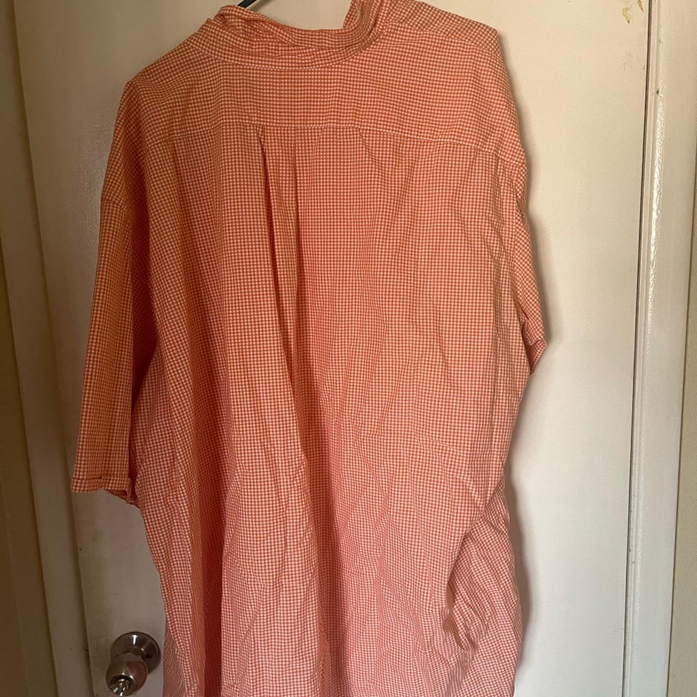Ralph Lauren flannel orange and white 4XLT